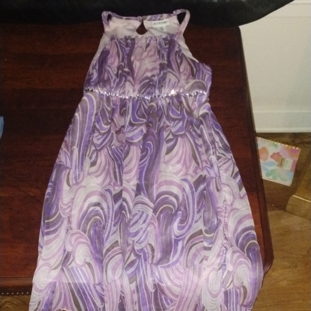 Purple Swirl Kids Dress